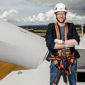 Umweltminister Albrecht besucht Windpark