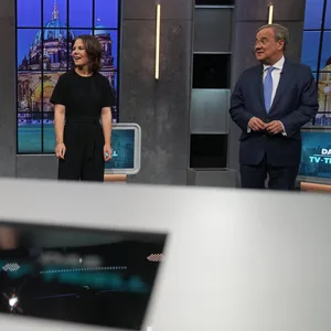 Drittes Triell Scholz Baerbock laschet