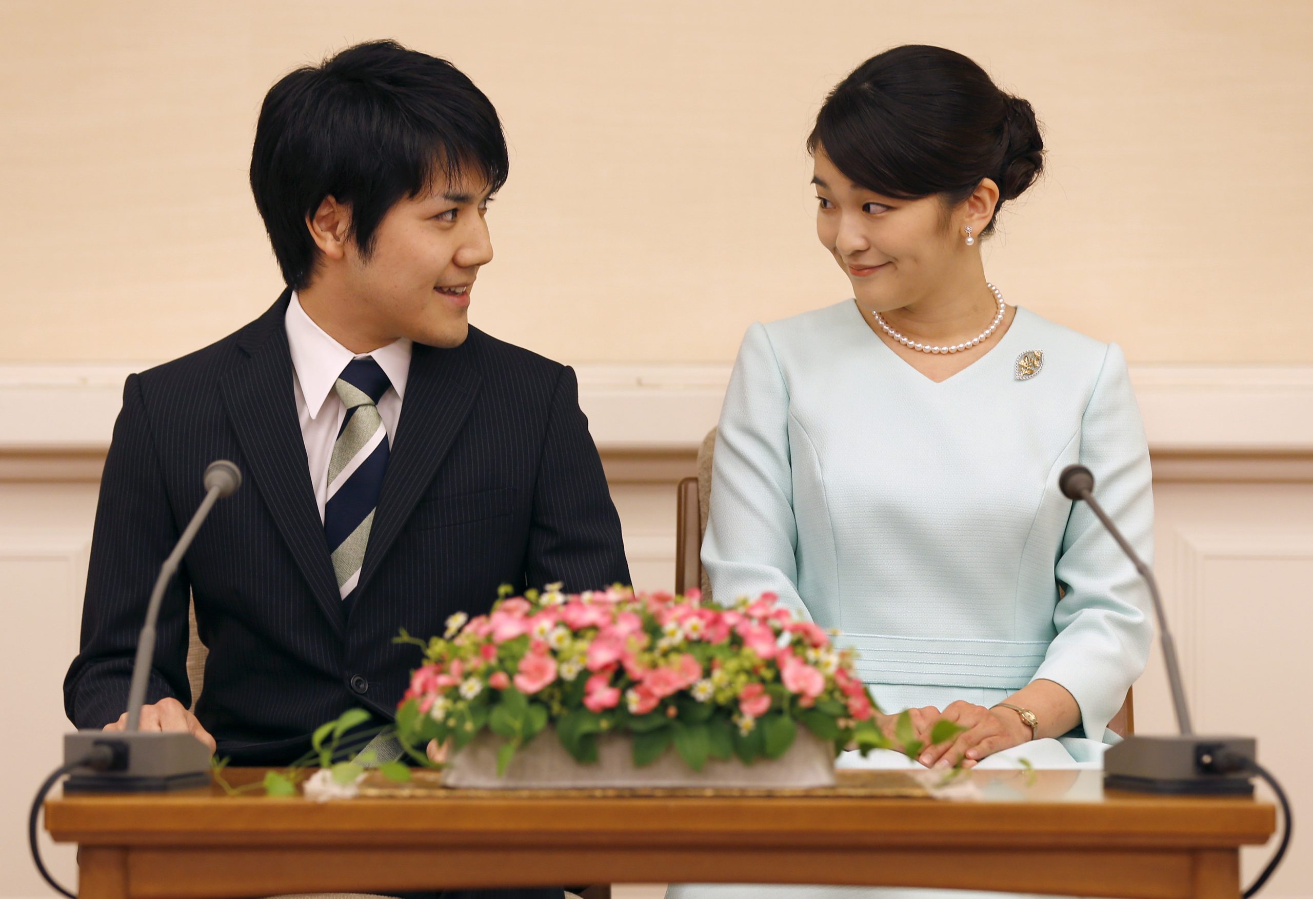 Prinzessin Mako (li.) und ihr Verlobter Kei Komuro.