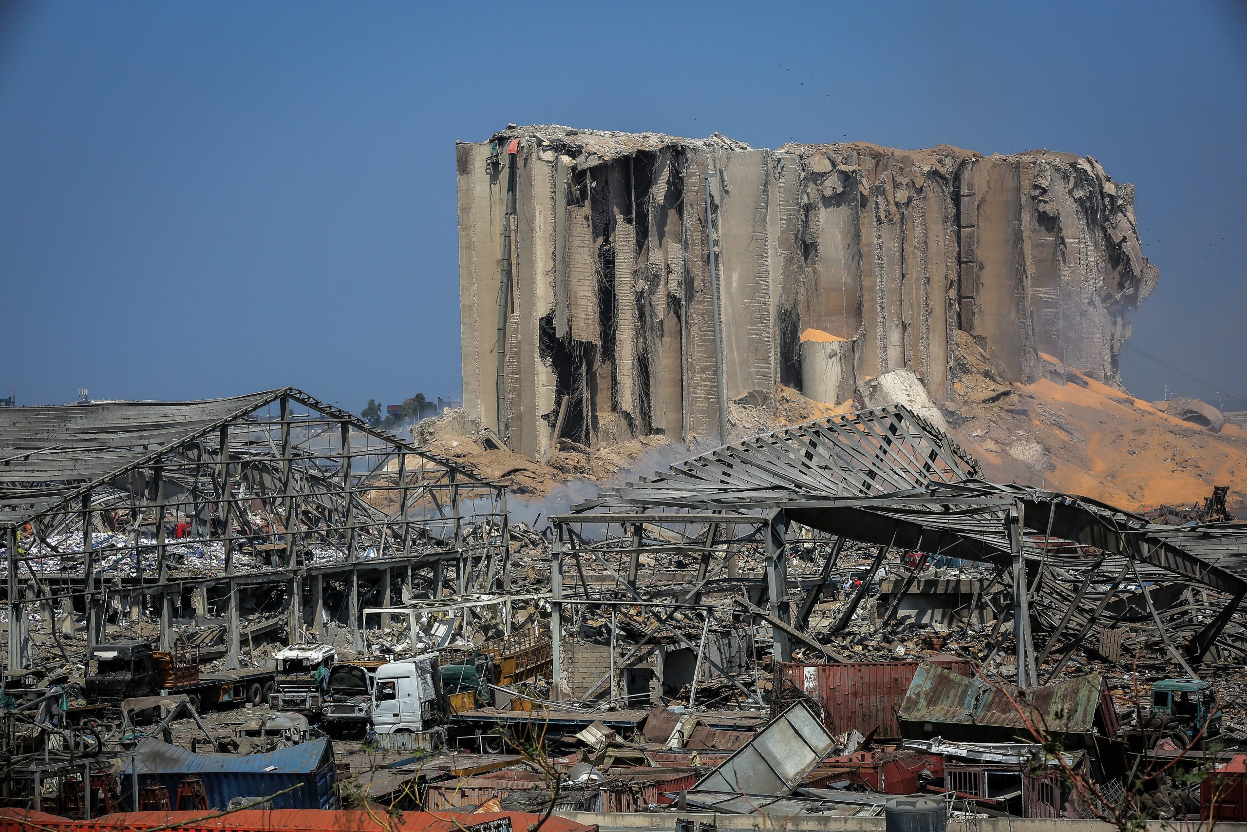 Beirut nach der schweren Explosion im August 2020.