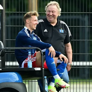 Horst Hrubesch und Sonny Kittel