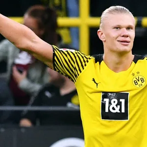 Erling Haaland jubelt