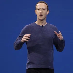 Mark Zuckerberg, Chef von Facebook/Meta hält eine Rede.