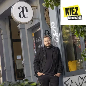 Fabio Haebel vor seinem Restaurant
