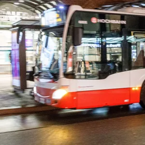 Ein Bus der Hochbahn