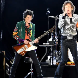 Ron Wood (l-r), Mick Jagger, Charlie Watts und Keith Richards.
