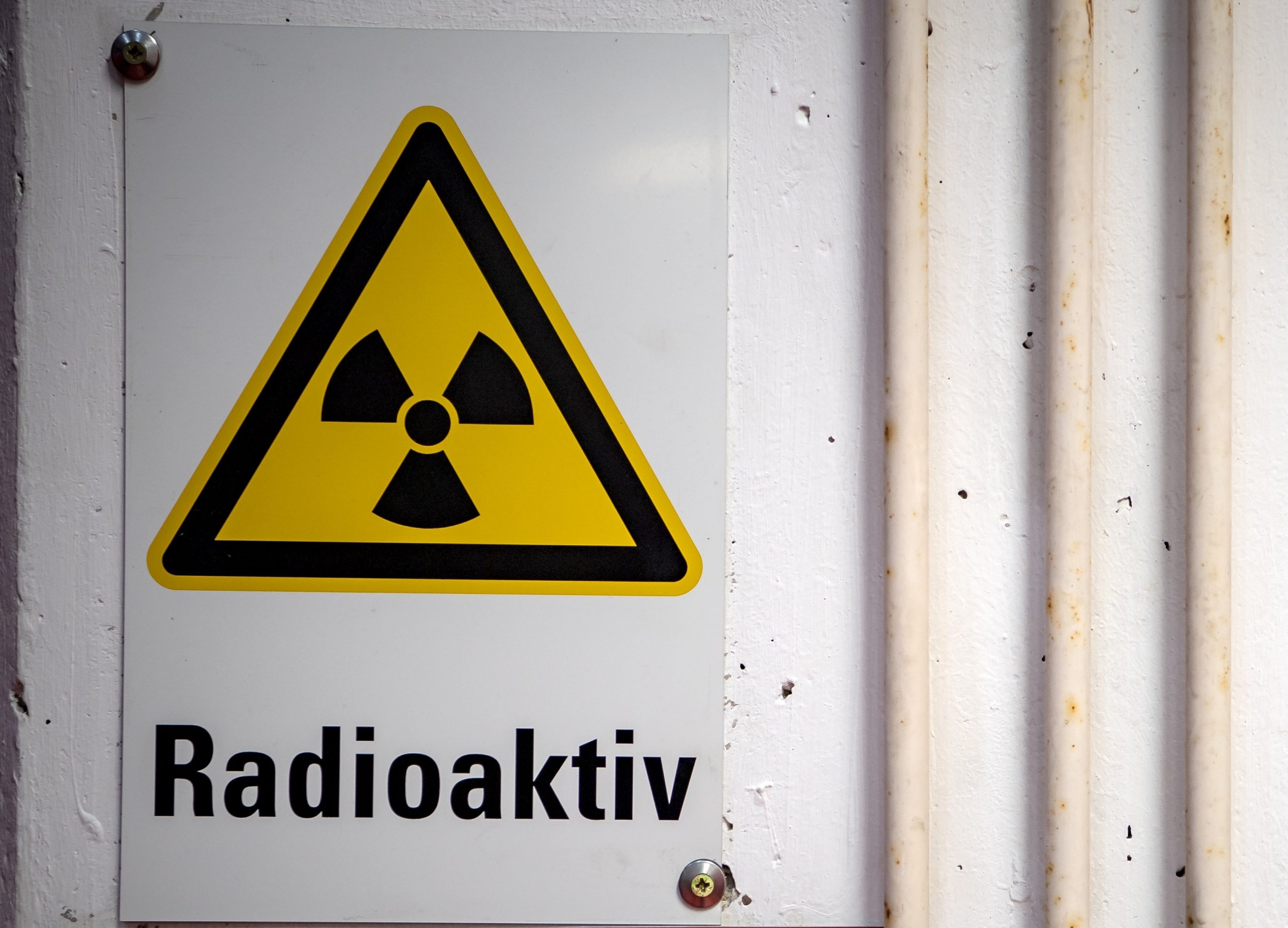 Warnschild für Radioaktivität