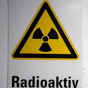 Warnschild für Radioaktivität