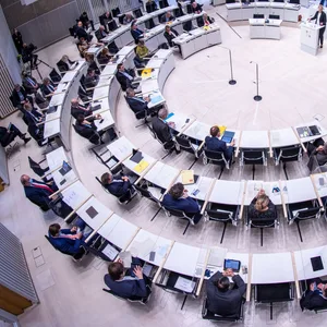 Plenarsaal Landtag Mecklenburg-Vorpommern