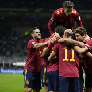 Torjubel der spanischen Nationalmannschaft