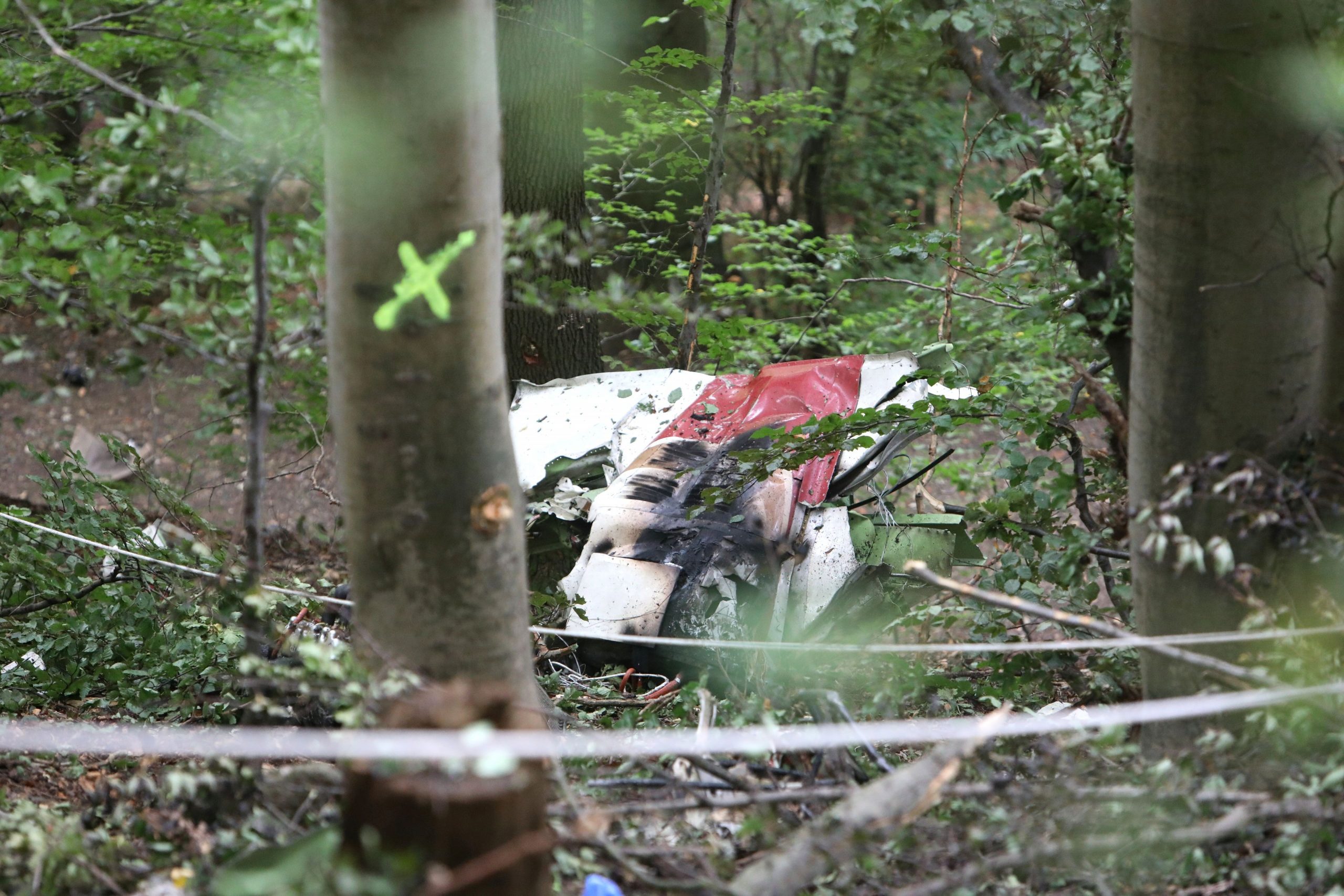 Das Kleinflugzeug stürzte im Siebengebirge bei Königswinter ab.