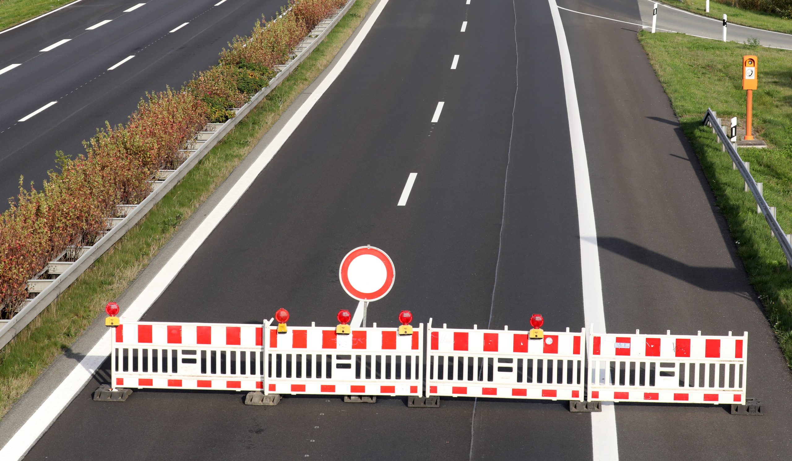 Autobahnsperrung bei Scharbeutz (Symbolbild)