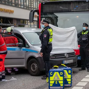 Unfall mit Bus in der Innenstadt