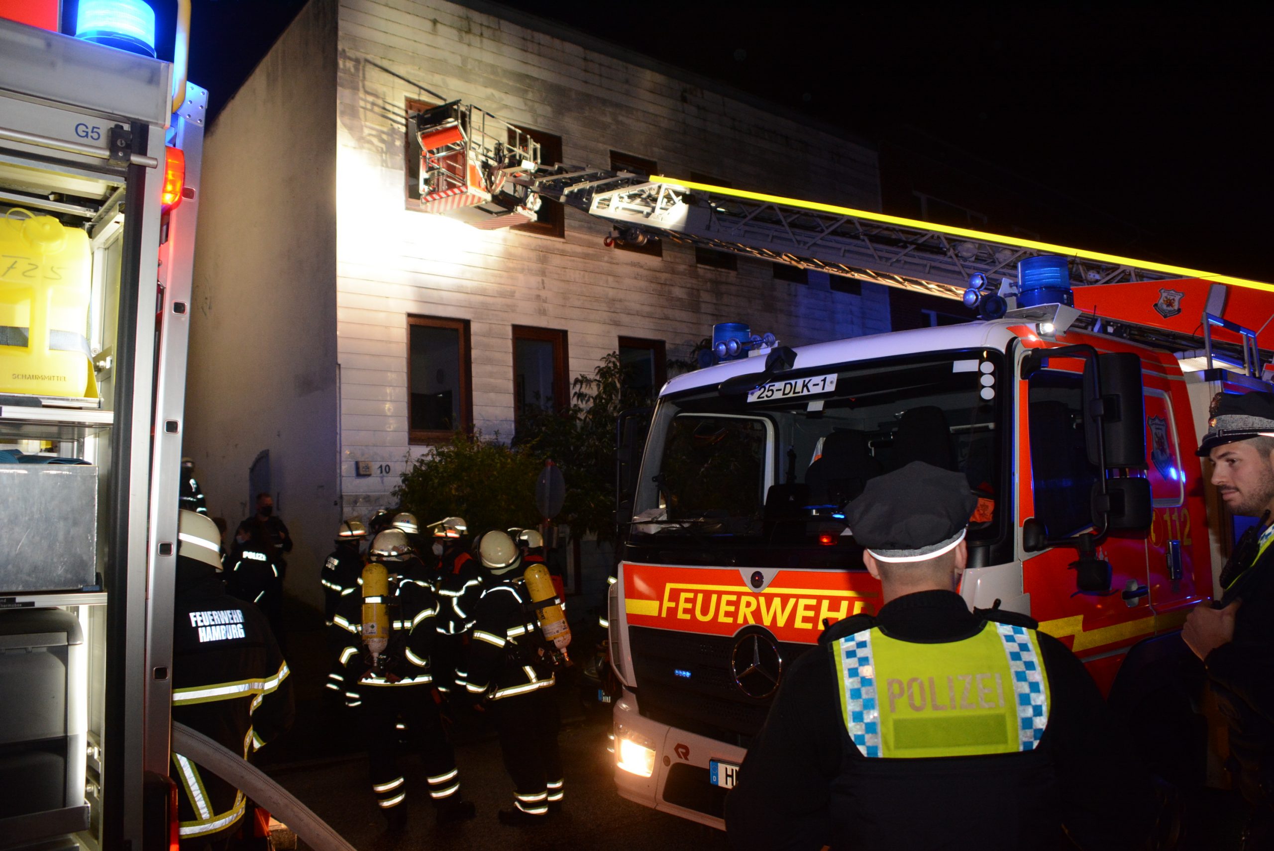Feuer in einer Jugendhilfeinrichtung in Billstedt.