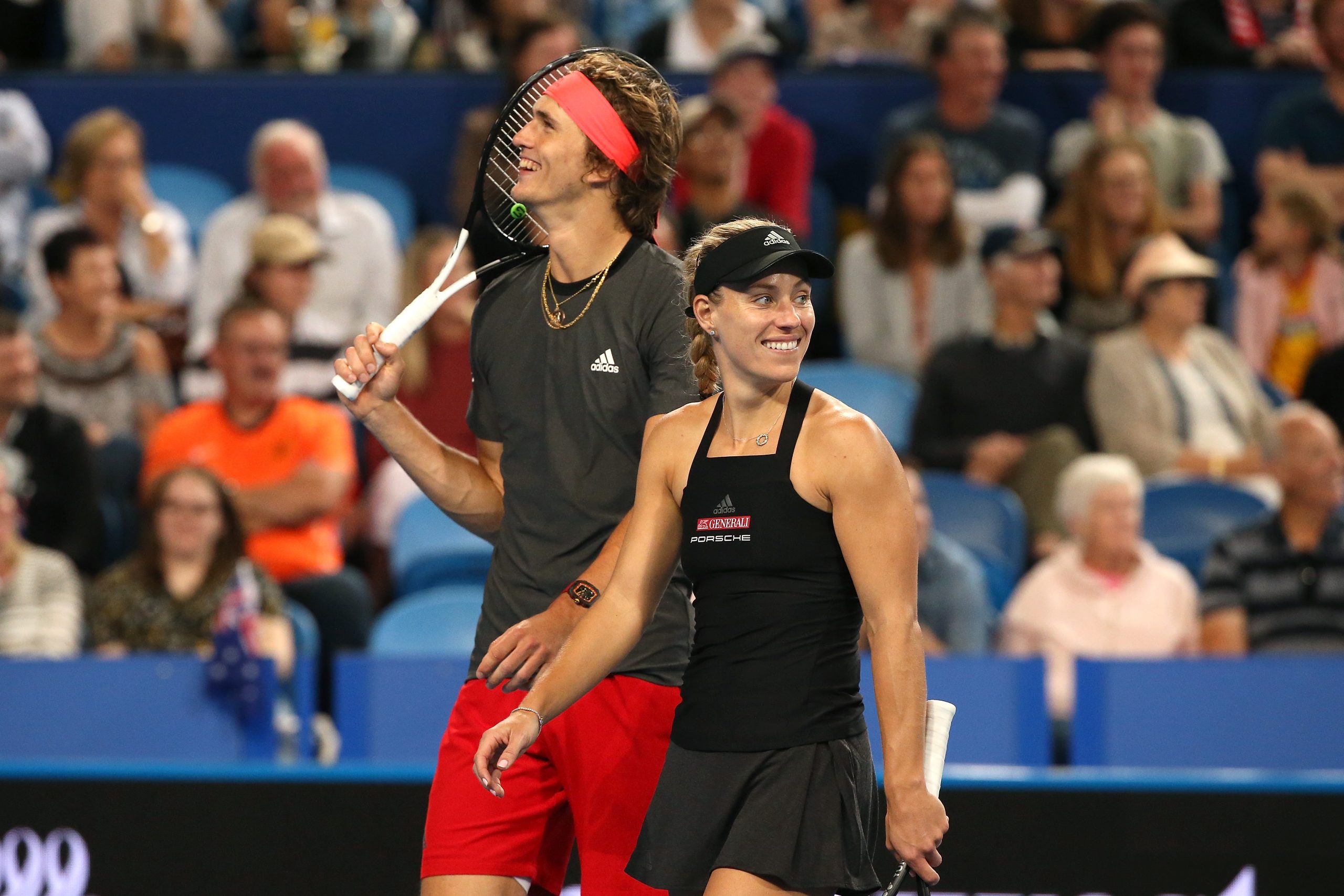 Tennisprofis Alexander Zverev und Angelique Kerber