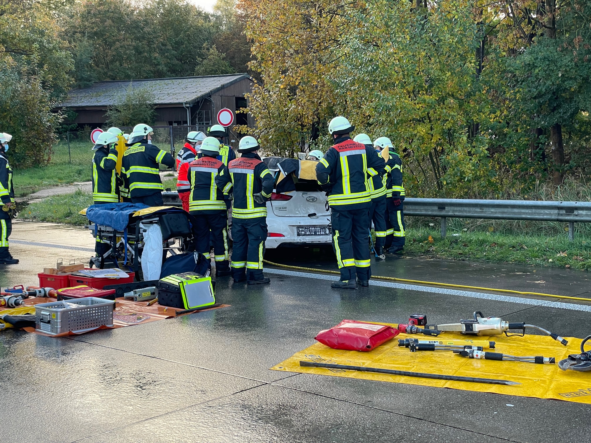 Unfall A1 Barsbüttel
