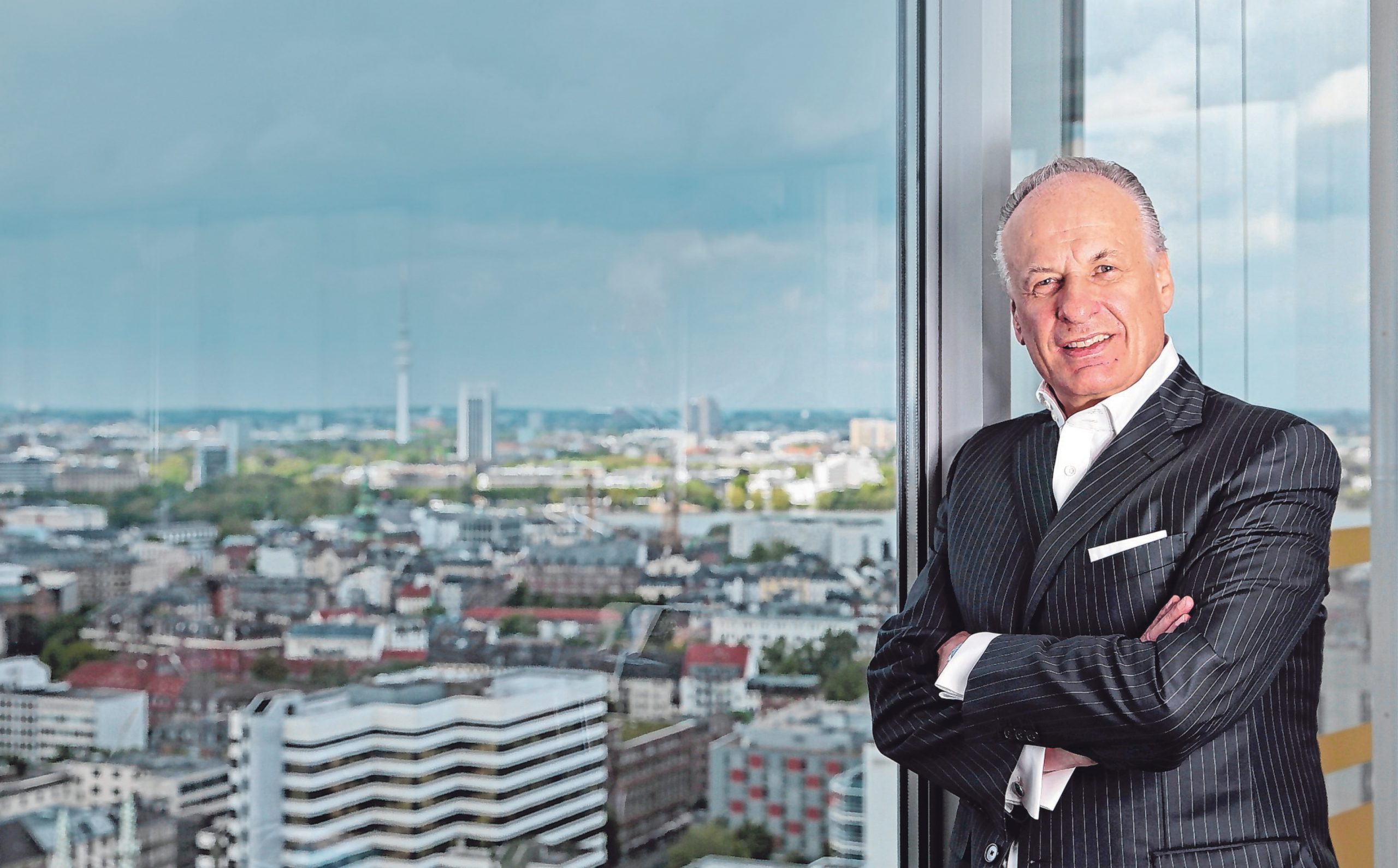 Immobilien-Profi Dieter Becken in seinem Büro am Berliner Tor.