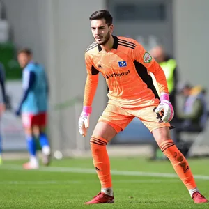 HSV-Torwart Marko Johansson gab vor der Pause in Wolfsburg keine glückliche Figur ab.