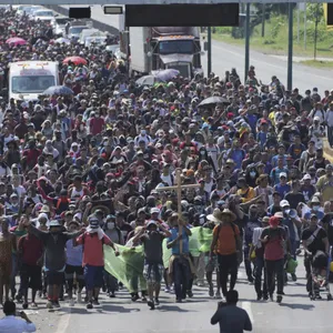 Flüchtlingskarawane