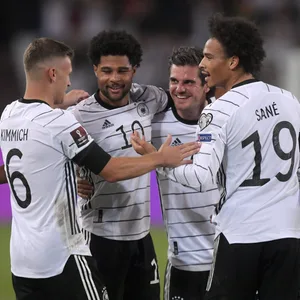Die DFB-Stars bejubeln ein Tor für Deutschland.