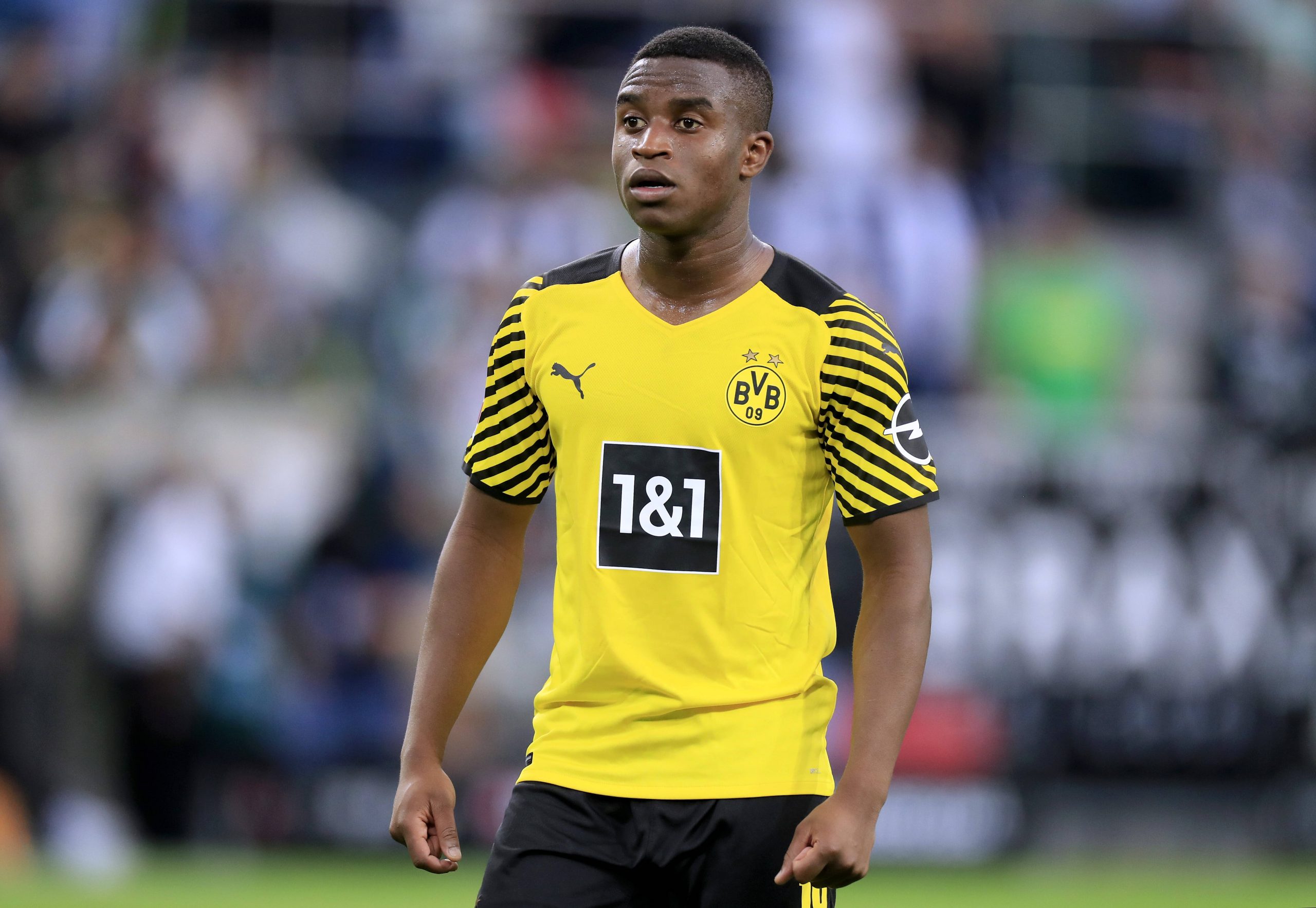 Youssoufa Moukoko im Trikot von Borussia Dortmund