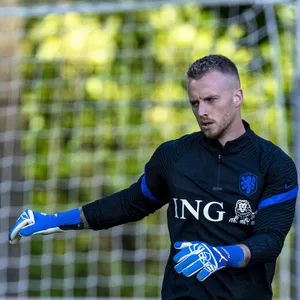 Mark Flekken beim Training der niederländischen Nationalmannschaft