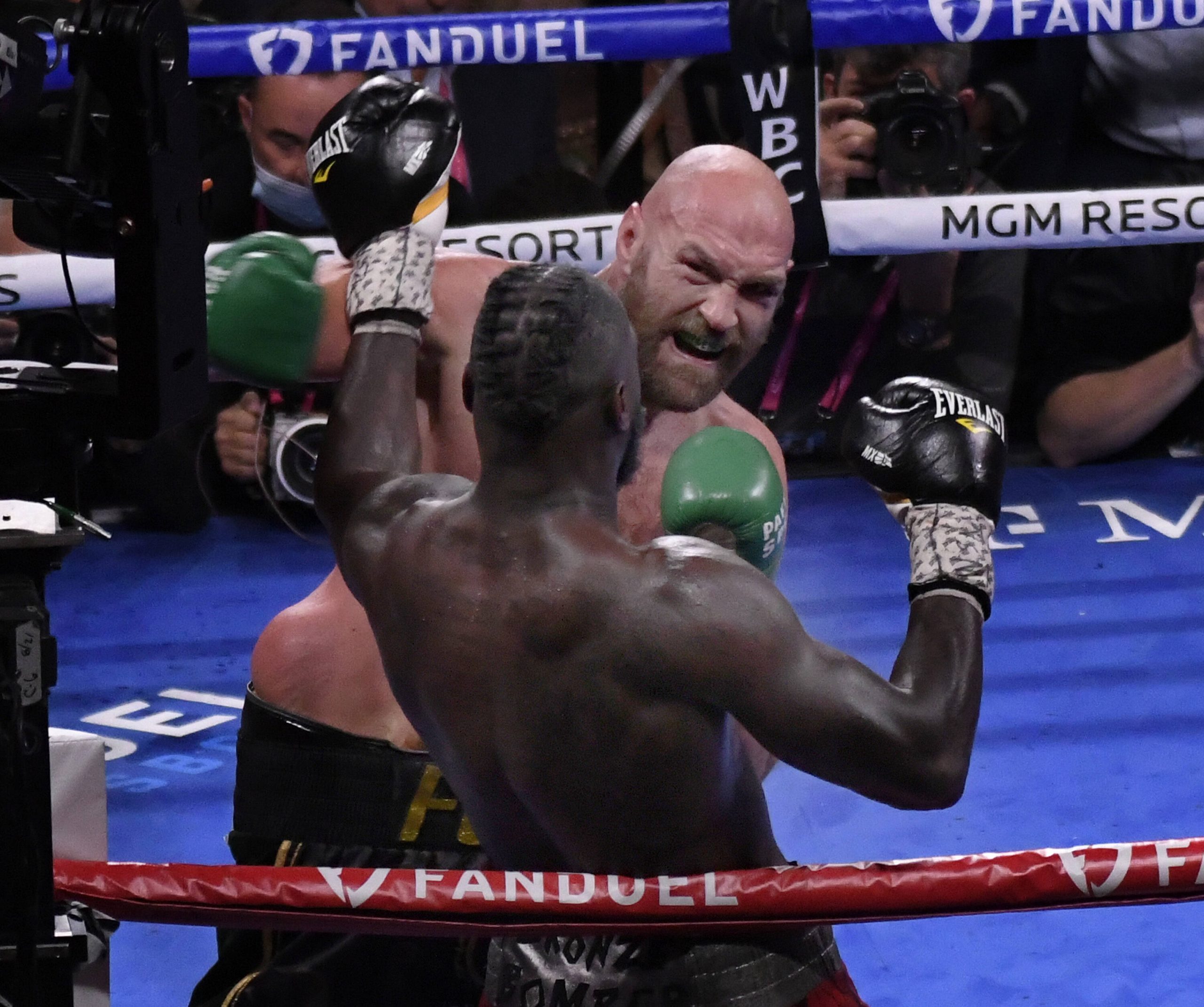 Tyson Fury im Kampf gegen Deontay Wilder
