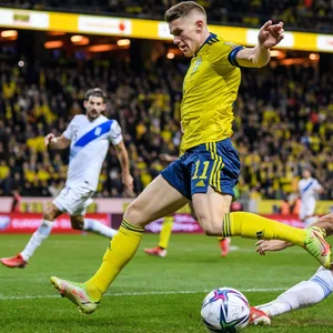 Schwedens Viktor Gyökeres im WM-Qualifikationsspiel gegen Griechenland
