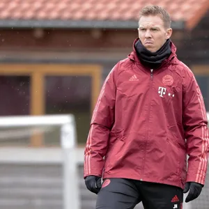 Julian Nagelsmann beim Training des FC Bayern München