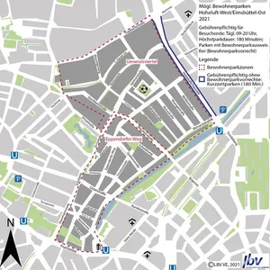 Hier soll ein neuer Bewohnerparkraum entstehen.