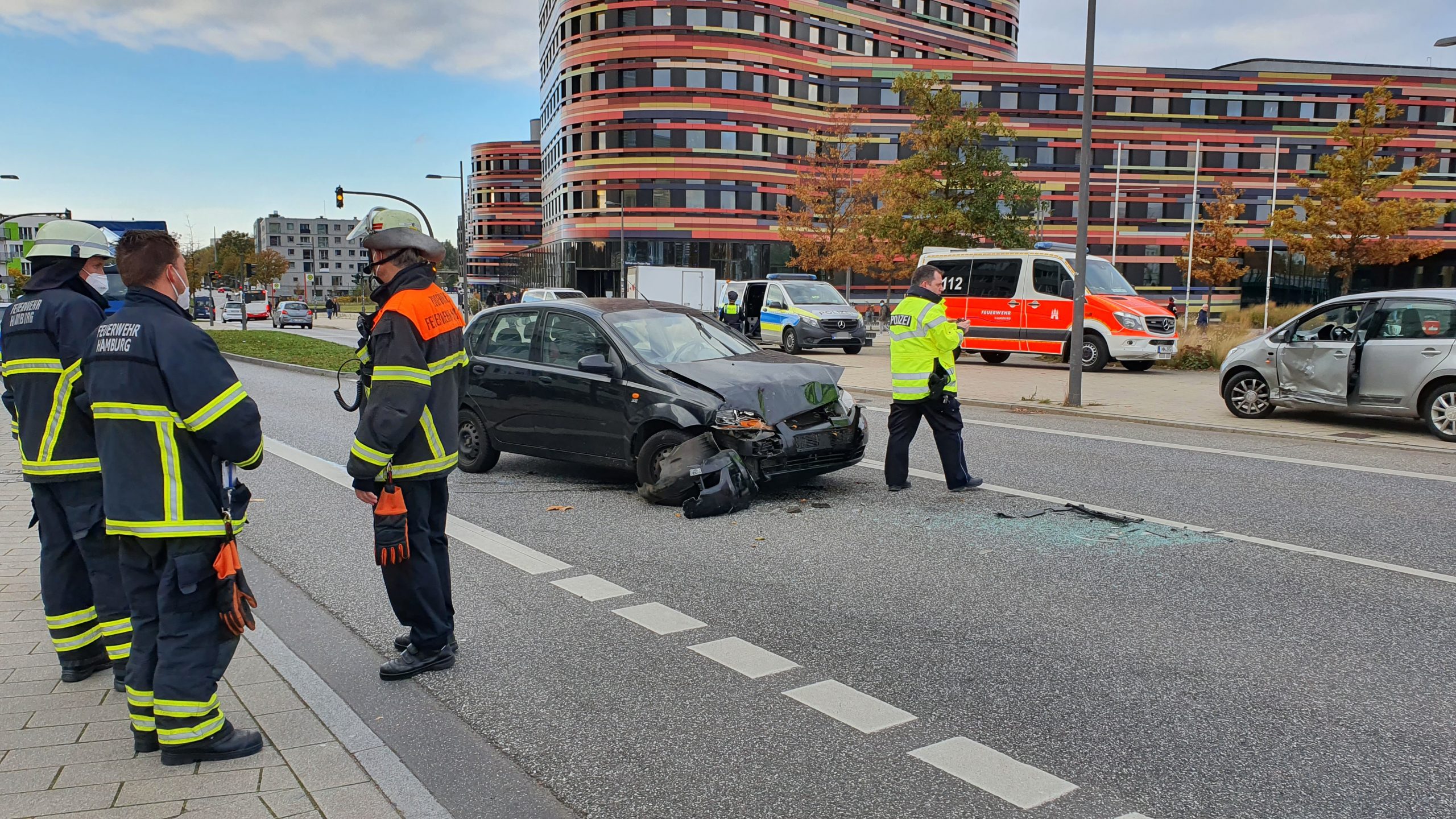 Unfallort in Wilhelmsburg