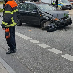 Unfallort in Wilhelmsburg