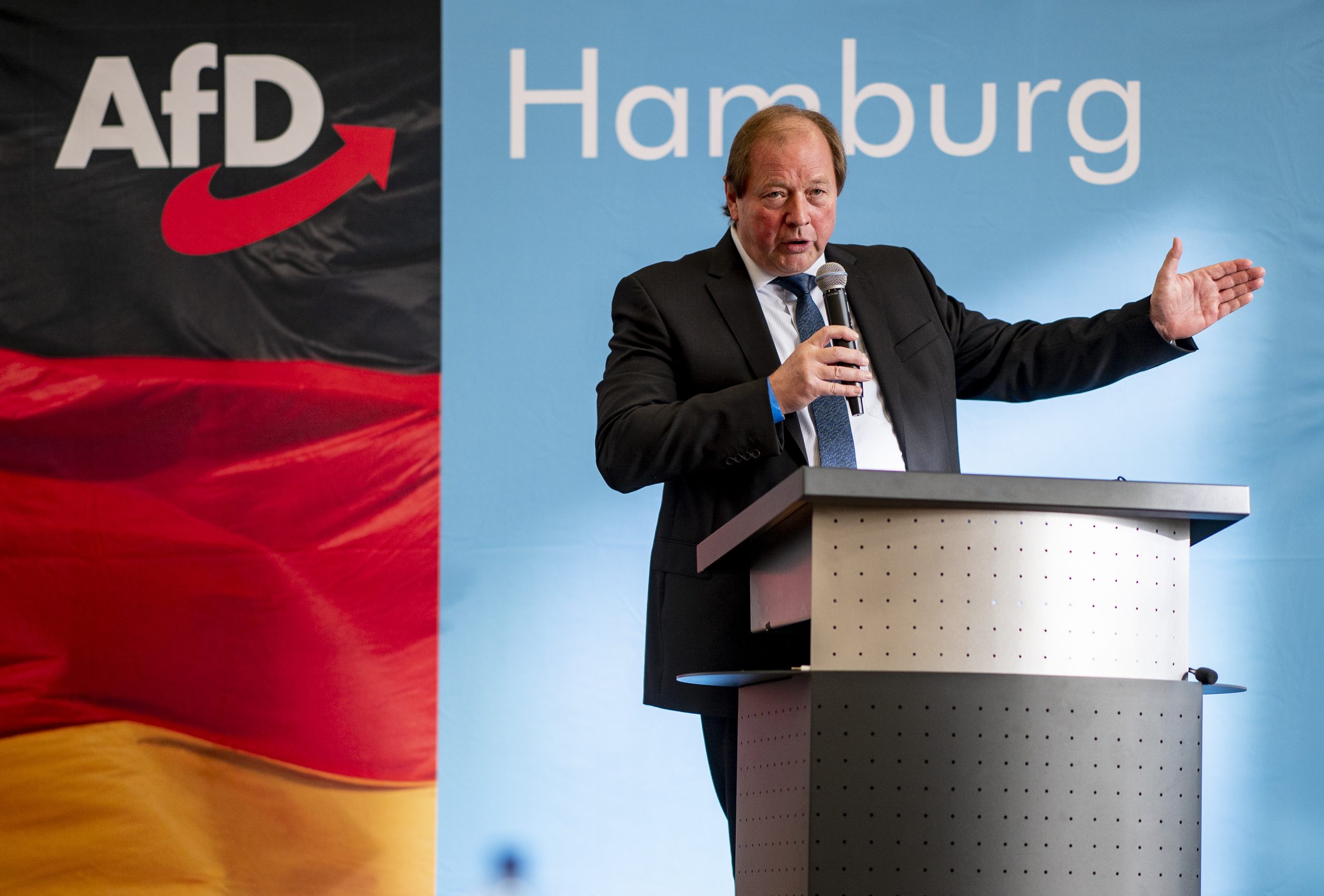 Dirk Nockemann bleibt Vorsitzender der Hamburger AfD.
