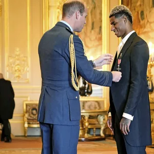 Prinz William und Marcus Rashford von Manchester United