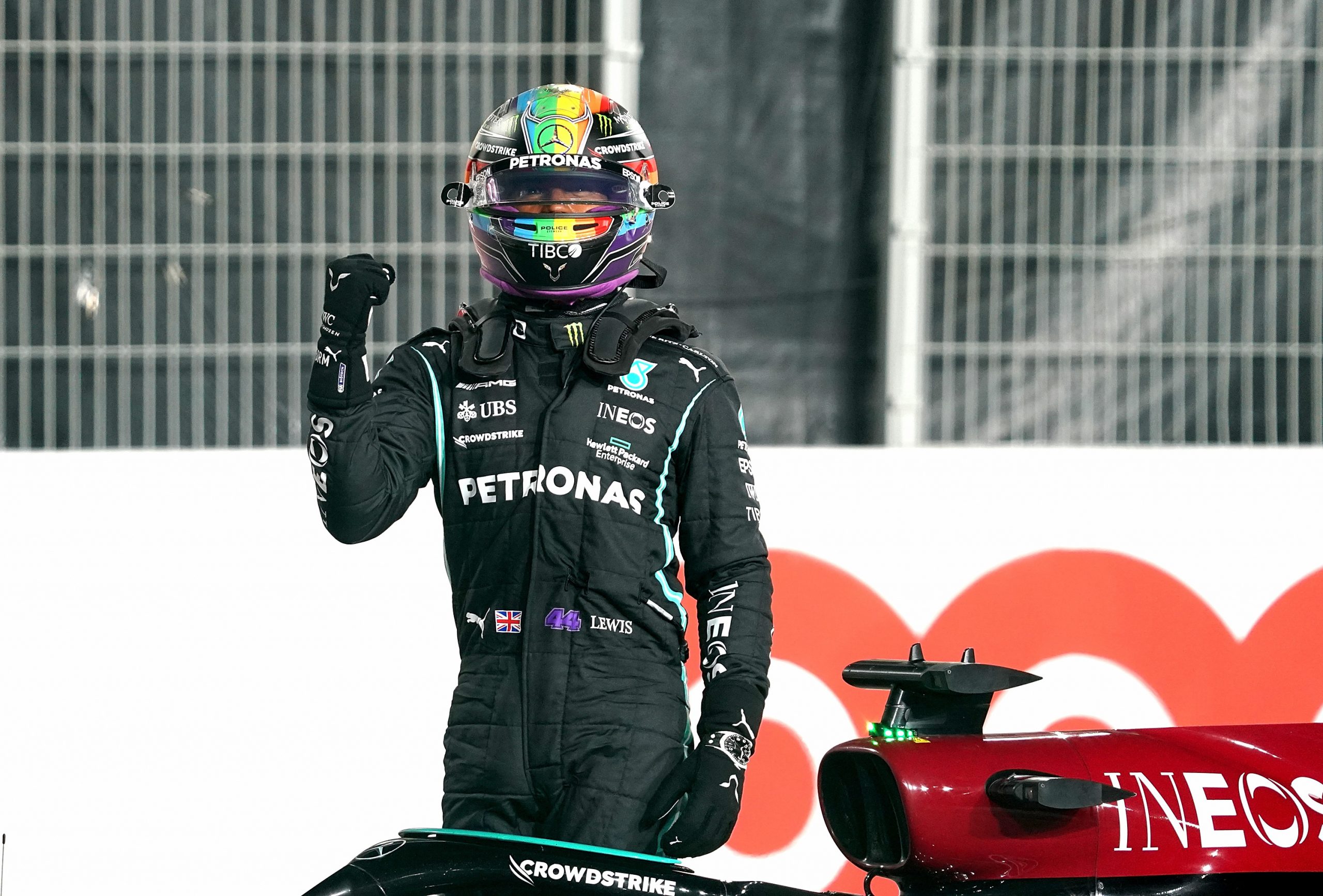 Lewis Hamilton Helm Katar