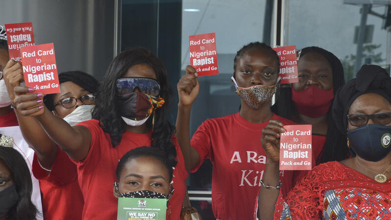 Protest gegen sexualisierte Gewalt in Nigeria