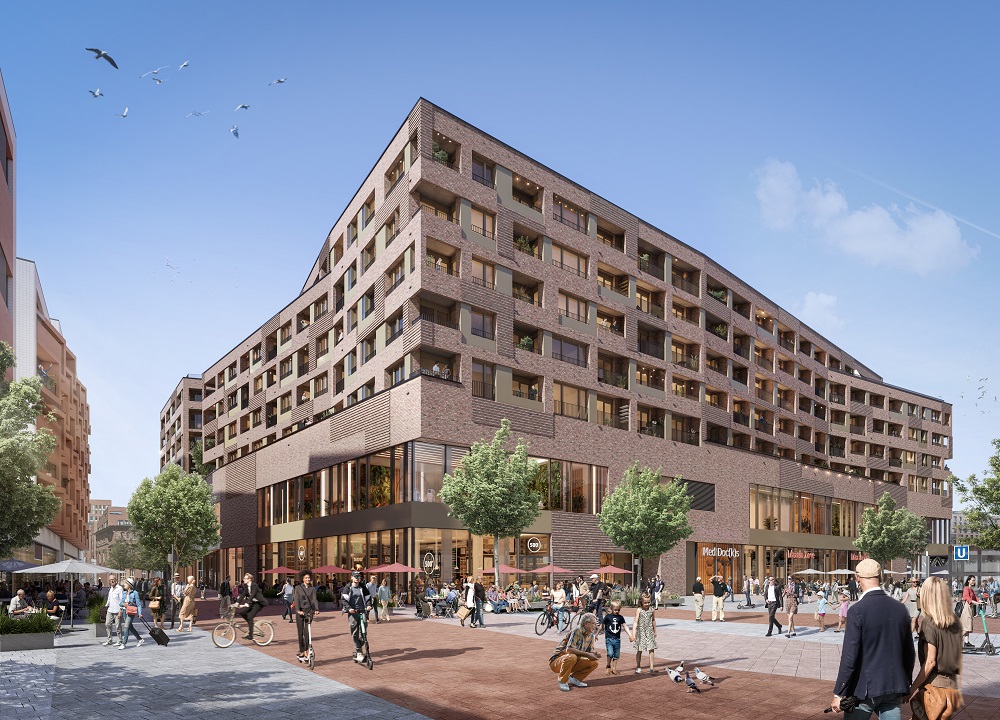 So soll es einmal aussehen: Das neue Luxus-Wohngebäude für Senioren in der HafenCity.