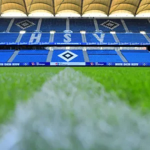 Das Volksparkstadion, die Heimspielstätte des HSV.