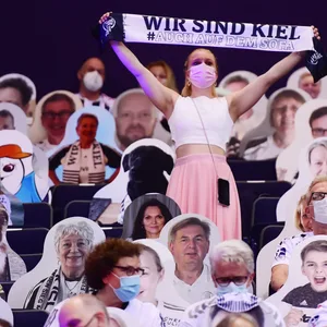 Fans des THW Kiel in Corona-Zeiten