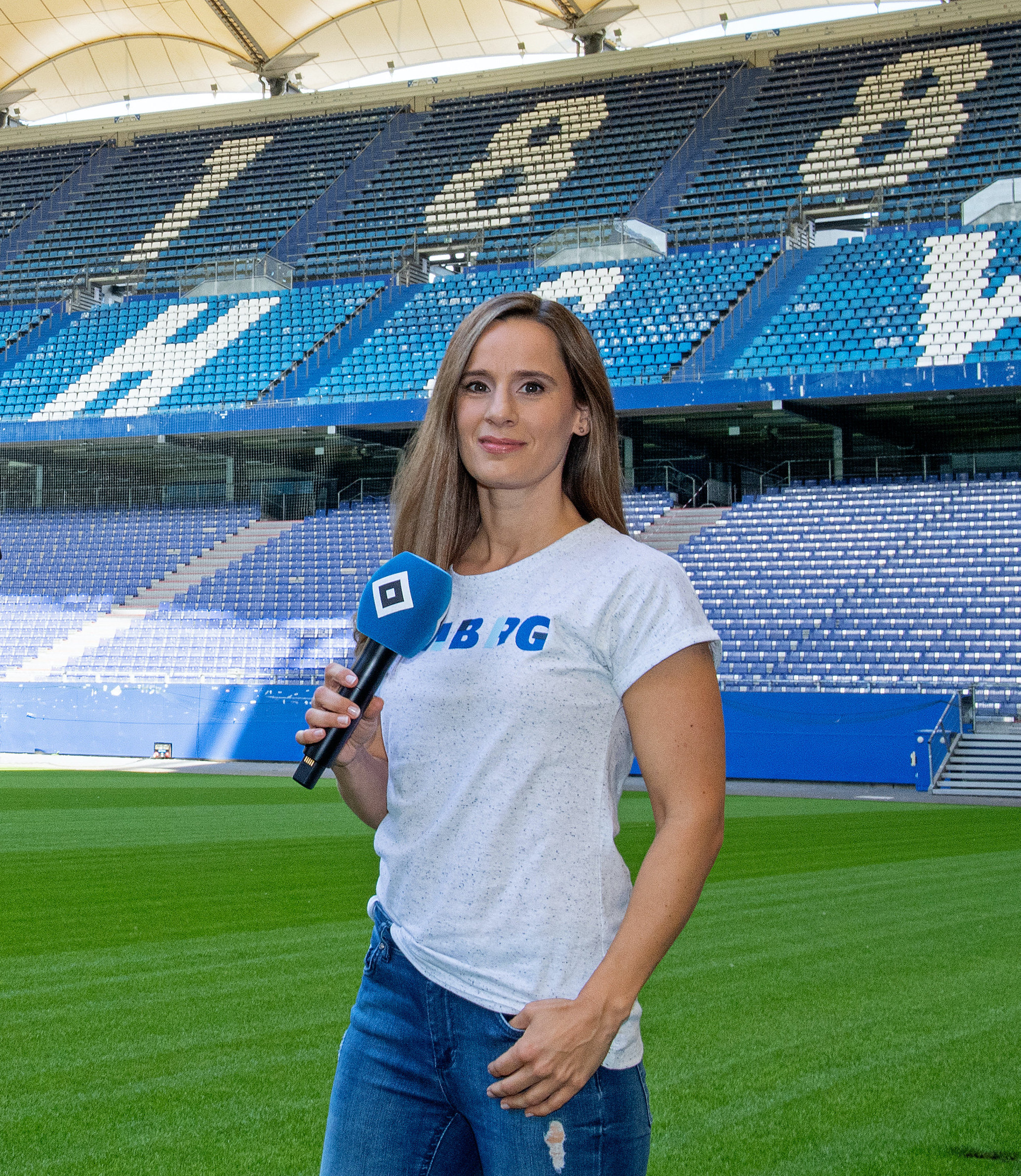 HSV-Stadionsprecherin Christina Rann im Podcast „Herz.Schlag.Verein“