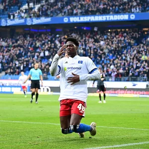 Zuletzt traf HSV-Talent Faride Alidou gegen Regensburg