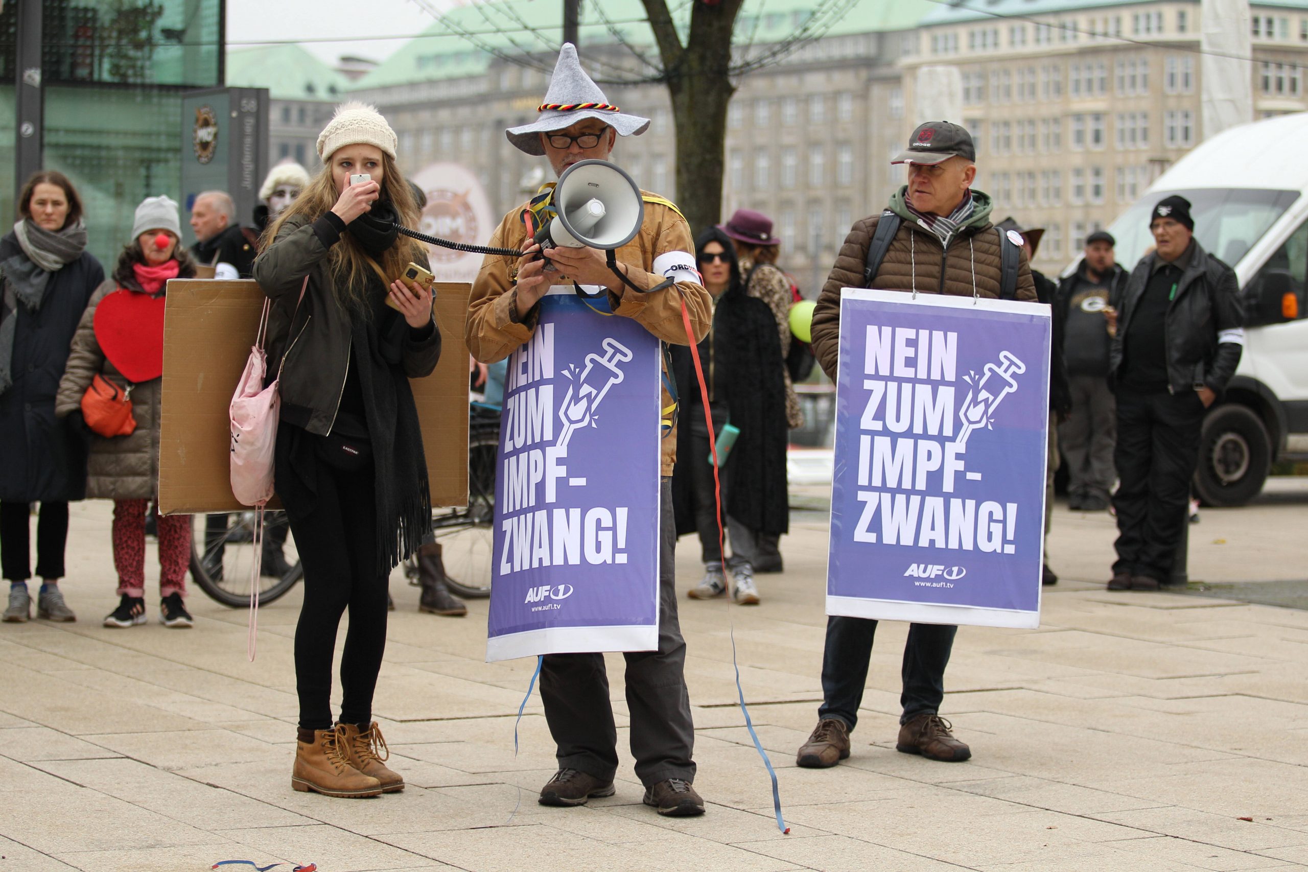 Querdenker-Demonstration in Hamburg