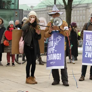 Querdenker-Demonstration in Hamburg