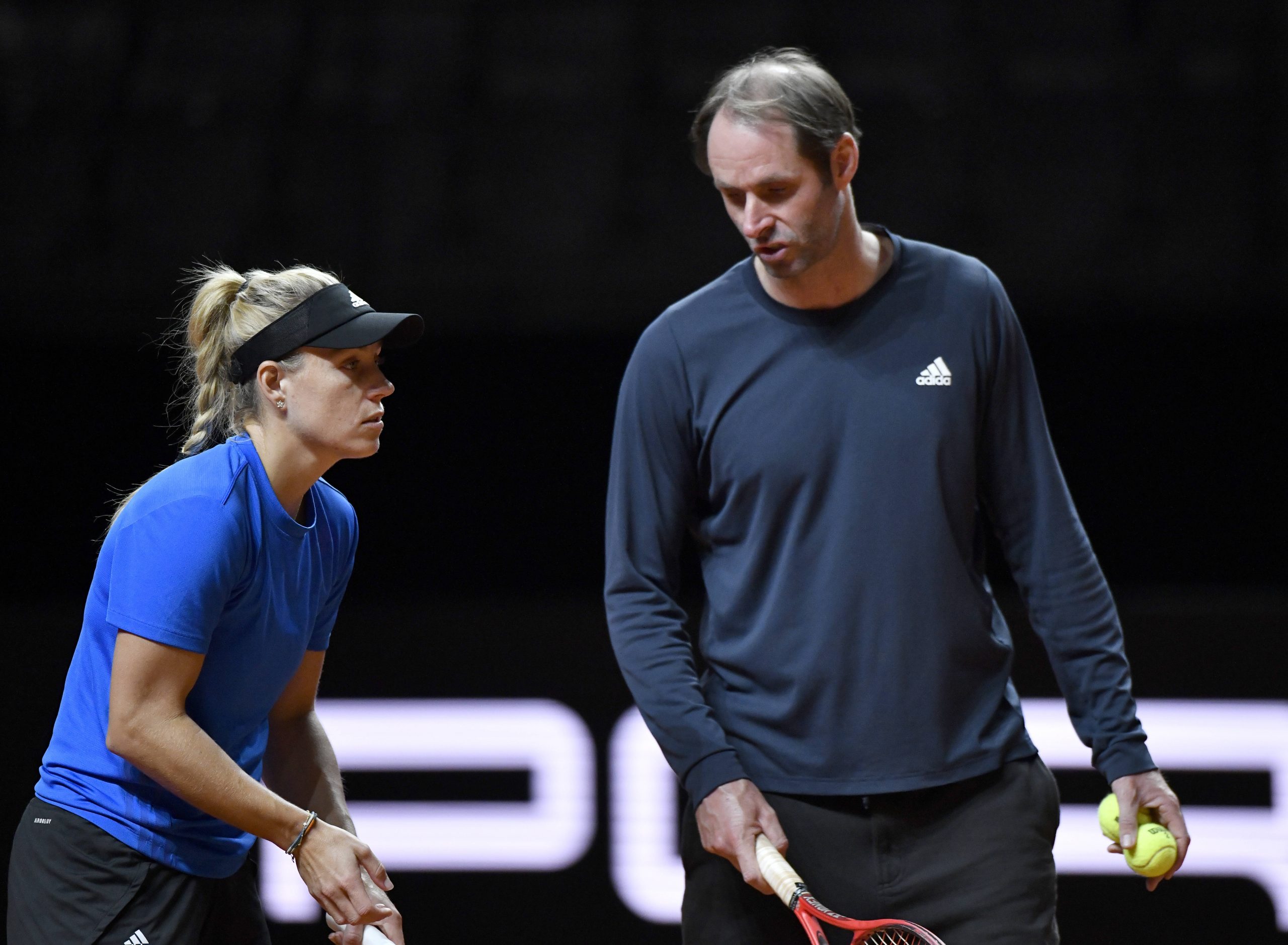 Tennisstar Angelique Kerber und Trainer Torben Beltz