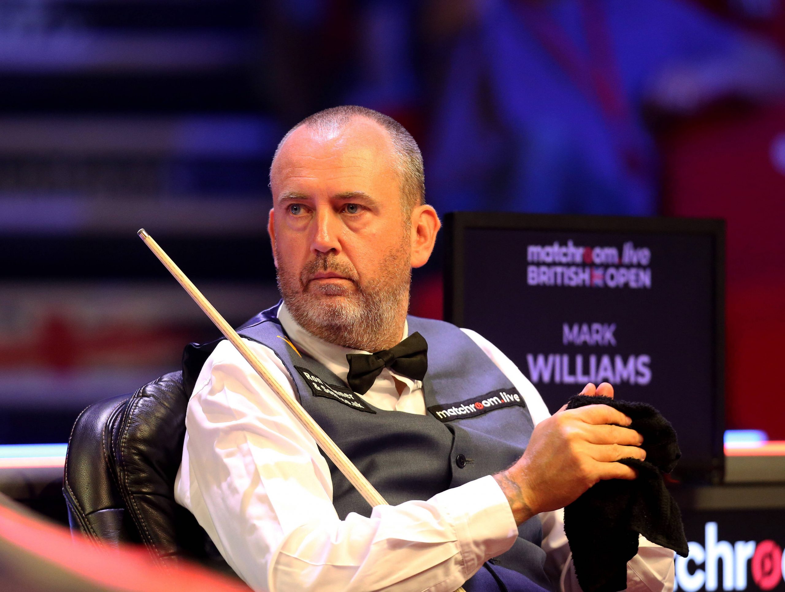 Mark Williams beim Snooker