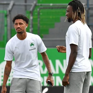 Adrian Fein, Jeremy Dudziak und Gideon Jung von Greuther Fürth