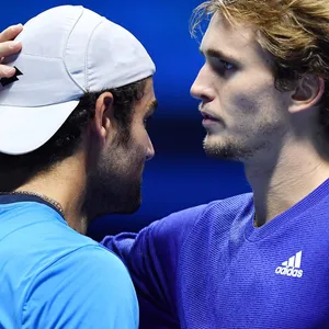 Tennisspieler Matteo Berrettini und Alexander Zverev