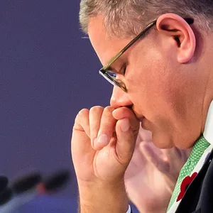 Alok Sharma, Präsident der COP26, bei der Schluss-Plenarsitzung der UN-Klimakonferenz.