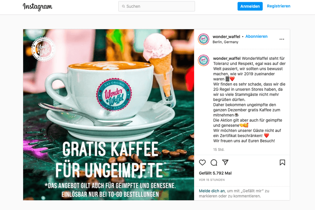 Insta-Post Wonderwaffel