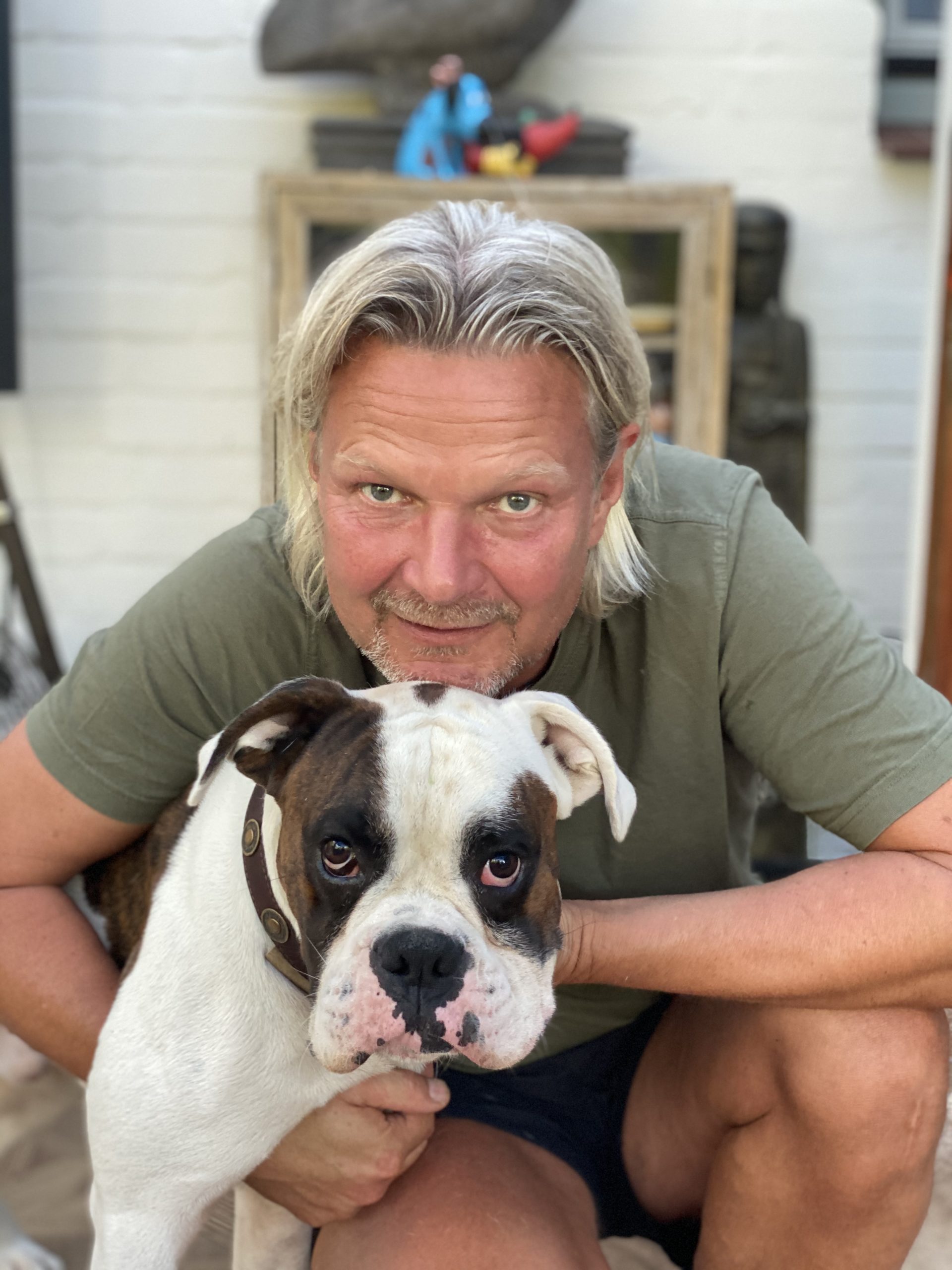 Frank Weber mit Hund